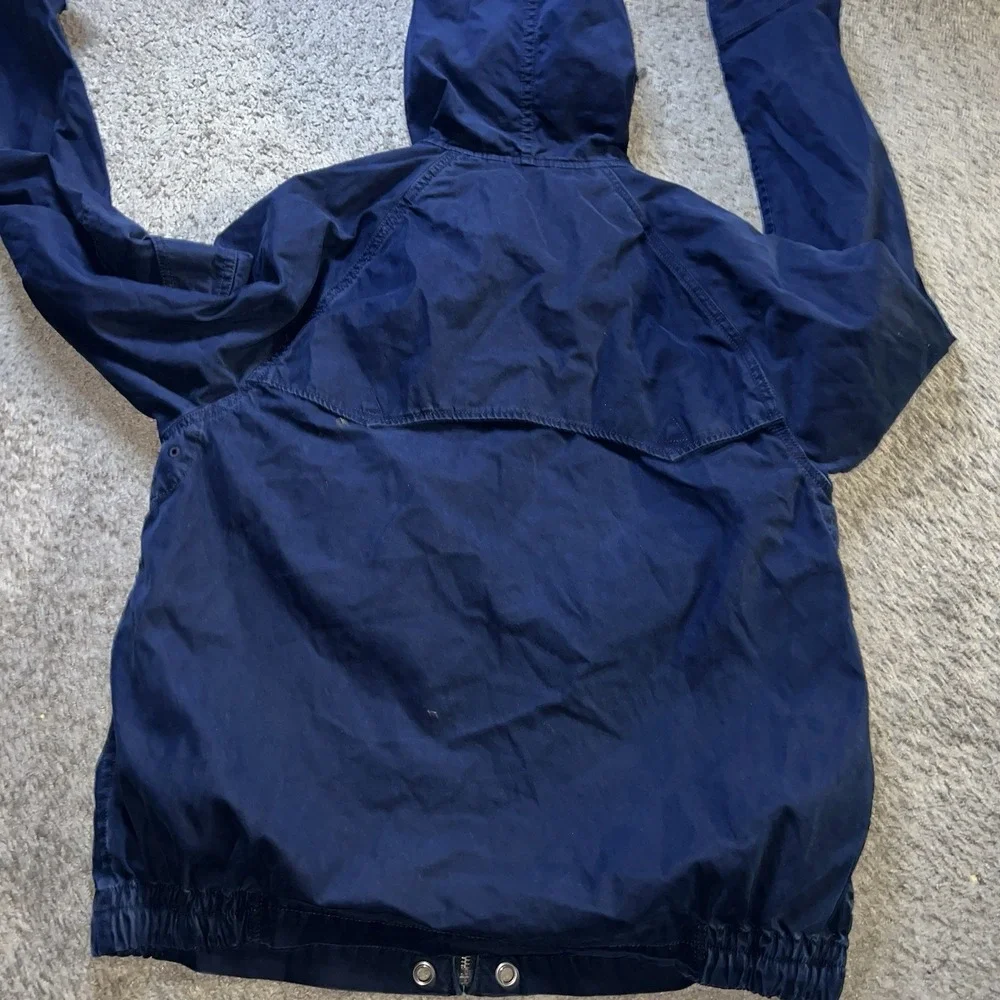Polo Ralph Lauren Hooded Windbreaker Jacket Full Zip Pony Talon Fatigue Men M